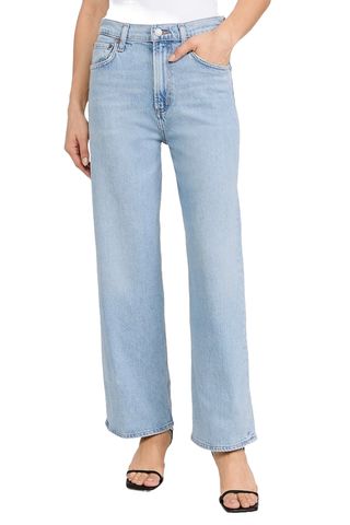 Agolde Ren: High Rise Wide Leg Jeans