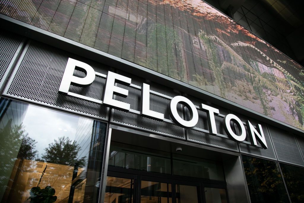 outside of Peloton studio in New York City