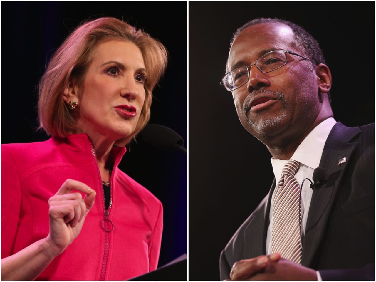 Carly Fiorina and Ben Carson are joining the GOP presidential race on Monday