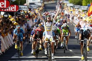 The first stage win of the year for Mark Cavendish (HTC-Columbia)