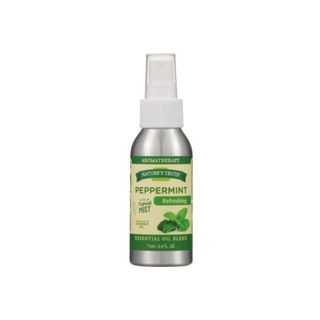 A mint essential oil spray