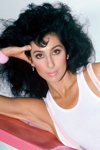 Cher pictured with light pink lipstick