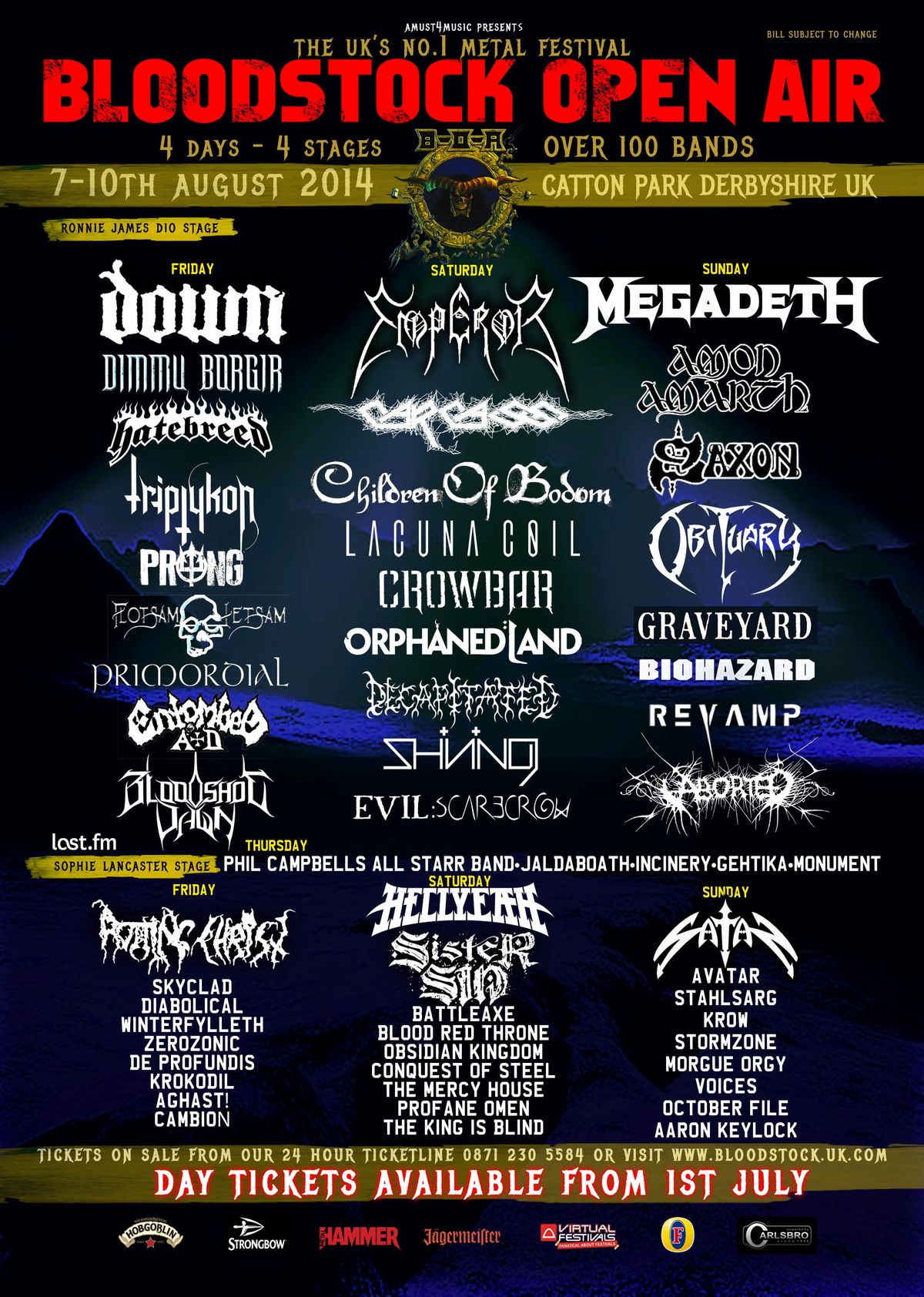 Bloodstock release day tickets Louder