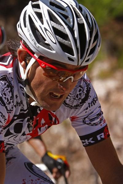 Rock Racing's Oscar Sevilla rode a great stage and took the spoils of the overall lead.