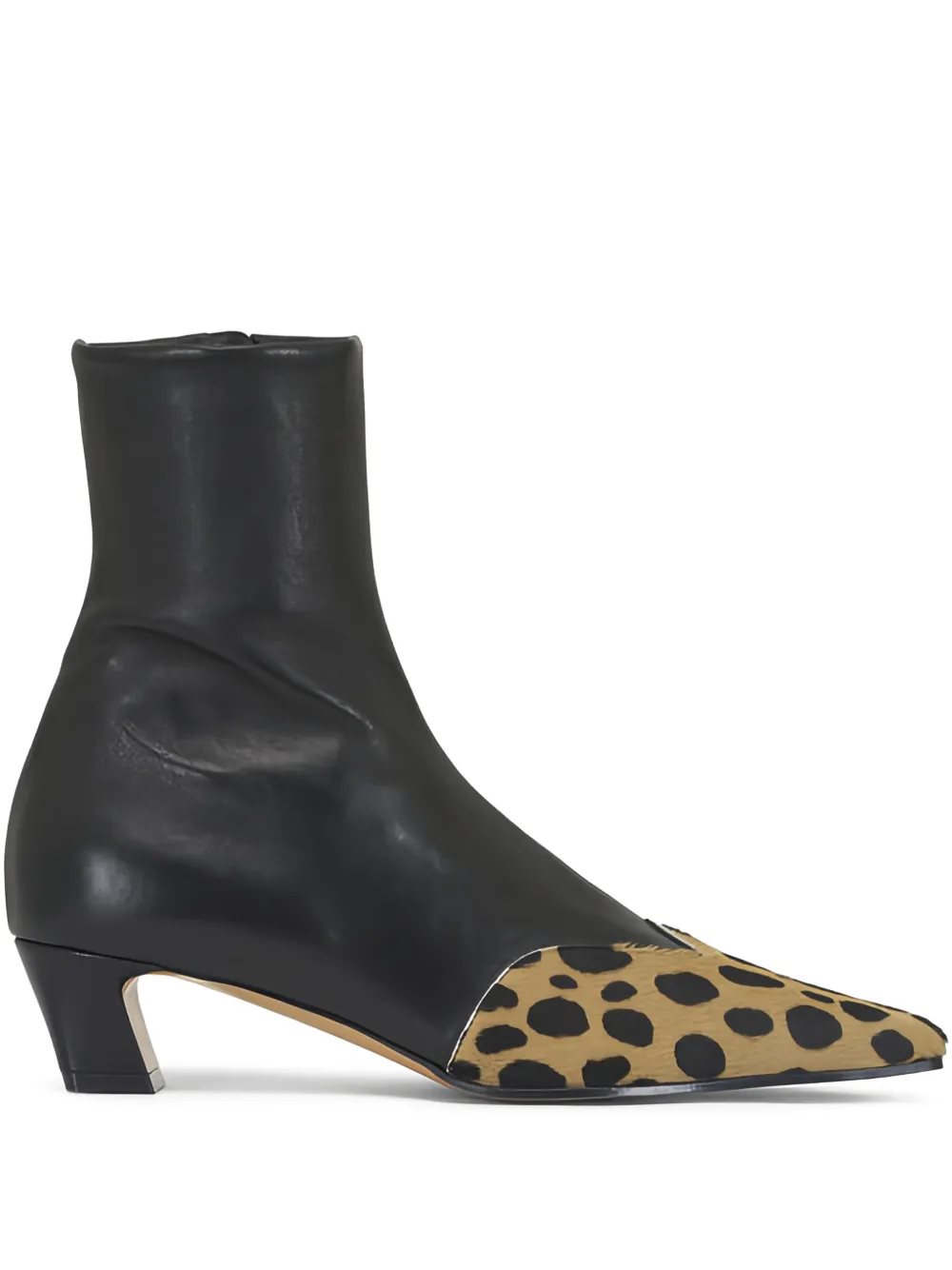 Khaite 40mm Nevada Hyena-Print Square Toe Boots | 37