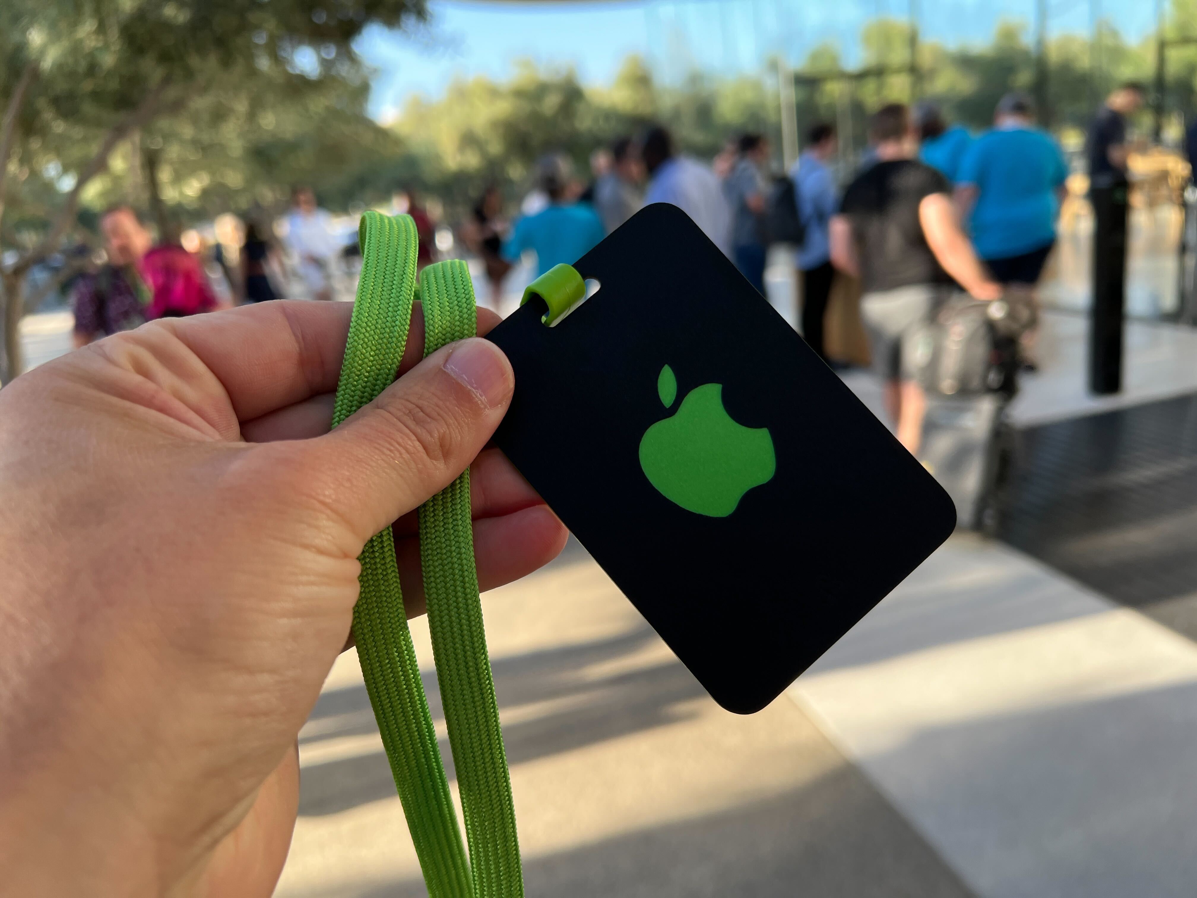 Apple badge at September 7 event