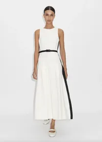 Bouclé Graphic Midi Dress + Belt, £206.50 ($260.43) | ME+EM