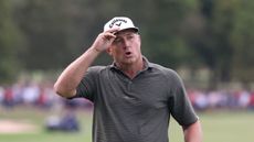 Alex Noren reacts to winning the 2025 British Masters