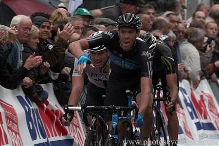 Mathew Hayman (Sky) enjoys his first win in five years