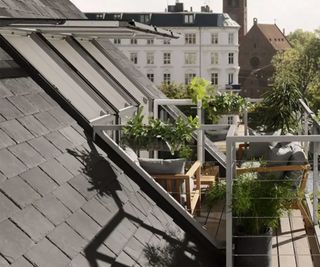 Velux loft conversion with balcony