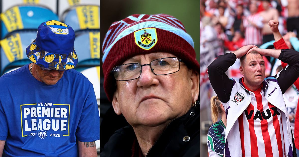 A Leeds United fan, A Burnley fan and a Sunderland fan