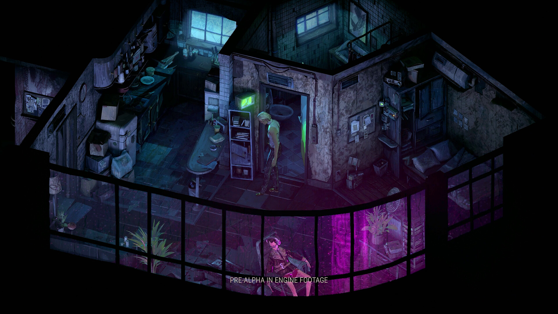 Hershel Wilk explores a cluttered room in Zero Parades