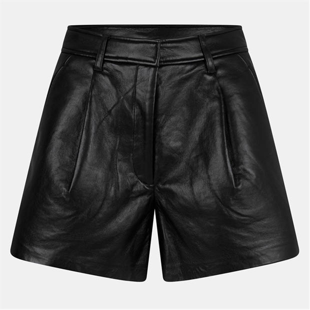 Annie Bing Women's Trent Leather Shorts