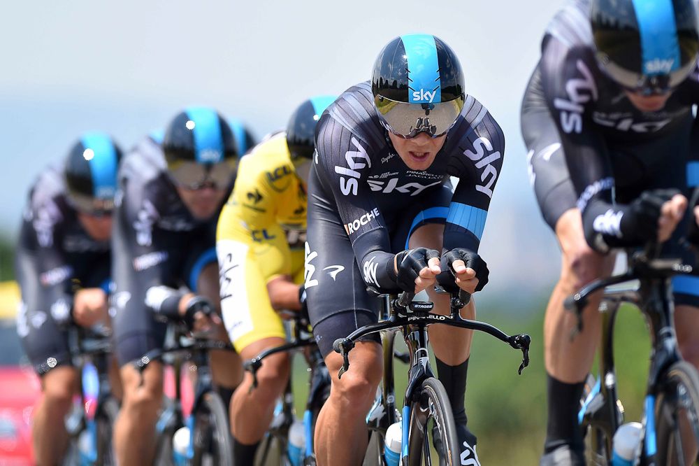 Sky and Peter Kennaugh surrendered the yellow jersey today.