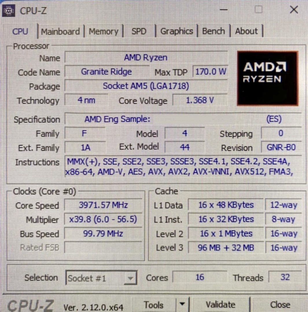 [情報] AMD 9950X3D CPU-Z數據曝光