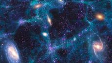 Large-scale structure of the universe - stock illustration