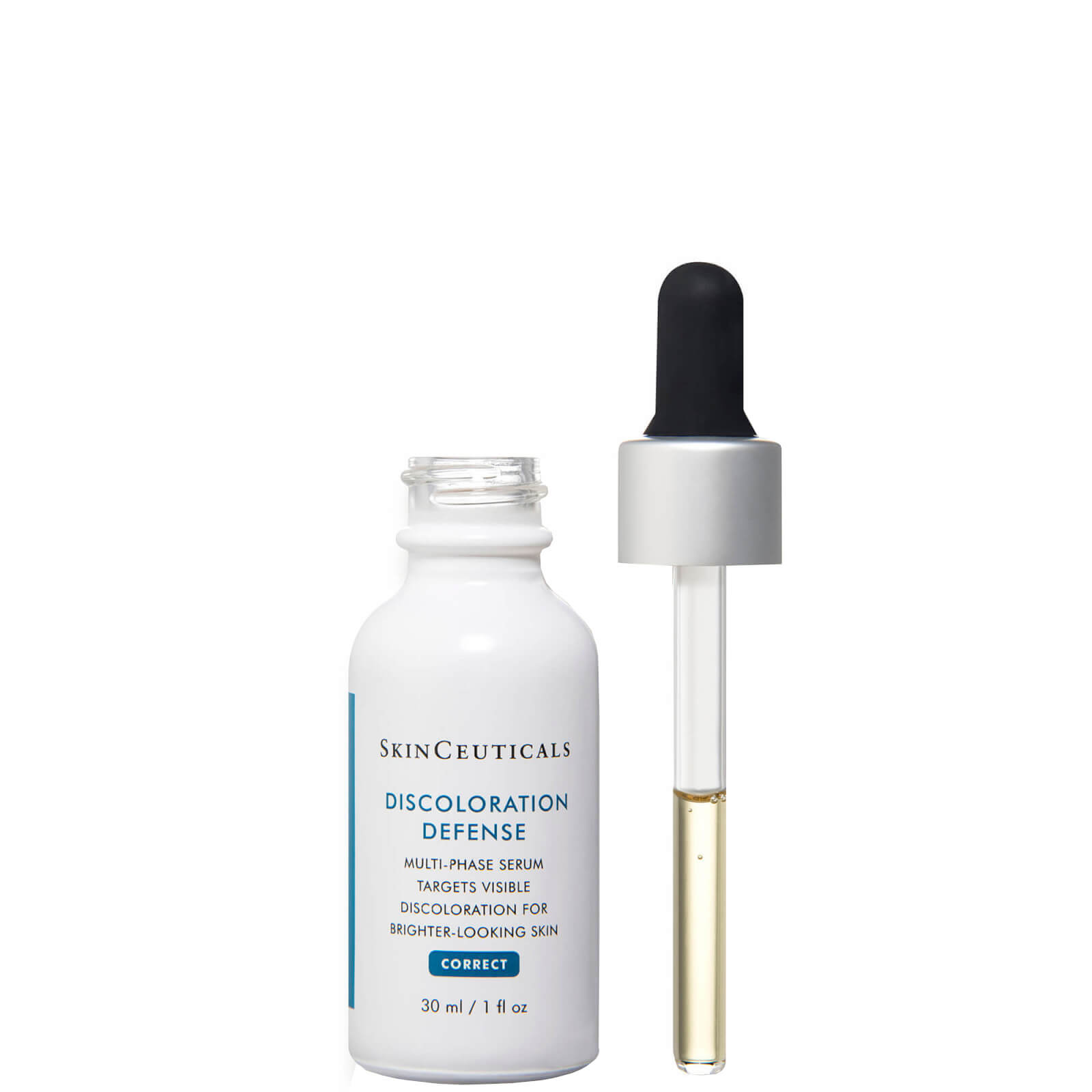 white bottle of Skinceuticals Discoloration Defense