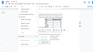 How to Wrap Text Around a Table in Google Docs