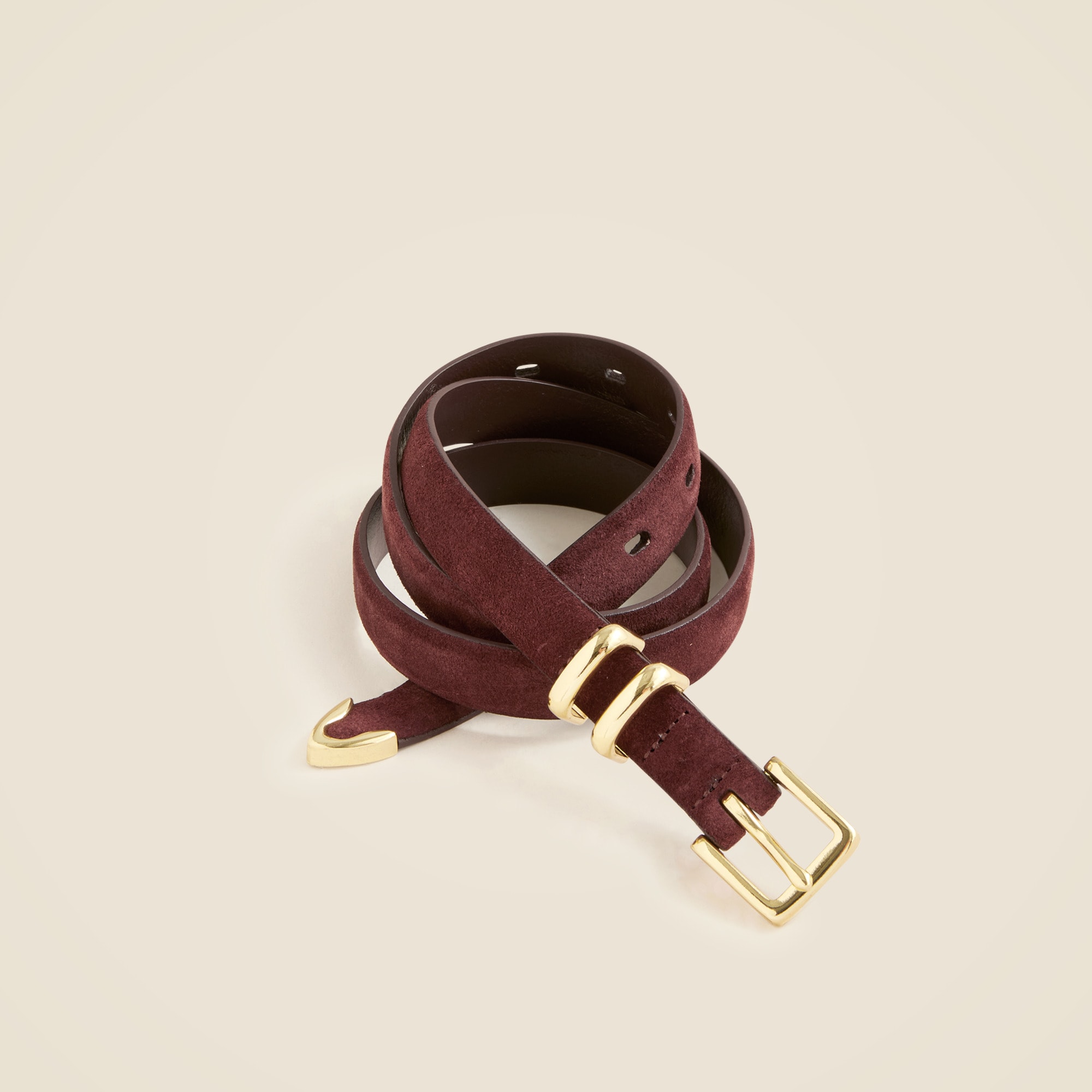 Thin Suede Belt