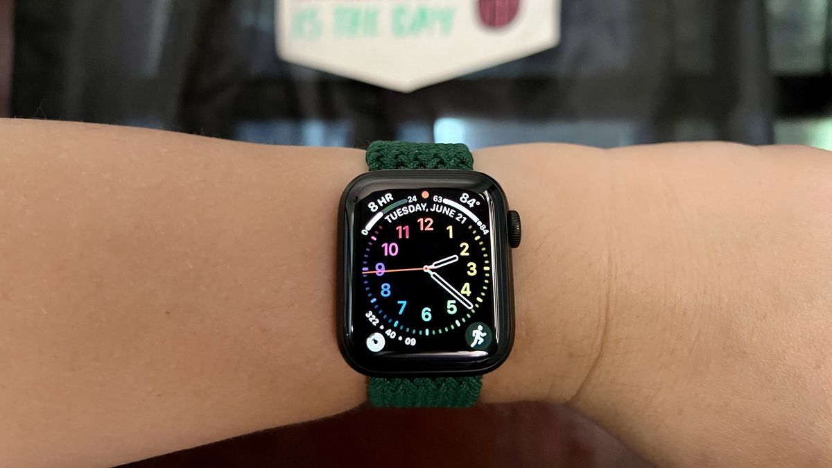 Zagg Braided Watch Band Forest Green Front