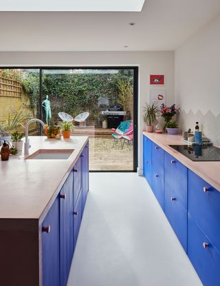From bright blue to sunny yellow, Nikki and Luke left no shade untouched when they transformed their 1960s home.
