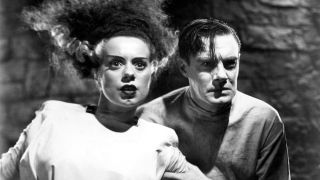 Elsa Lanchester and Colin Clive in Bride of Frankenstein