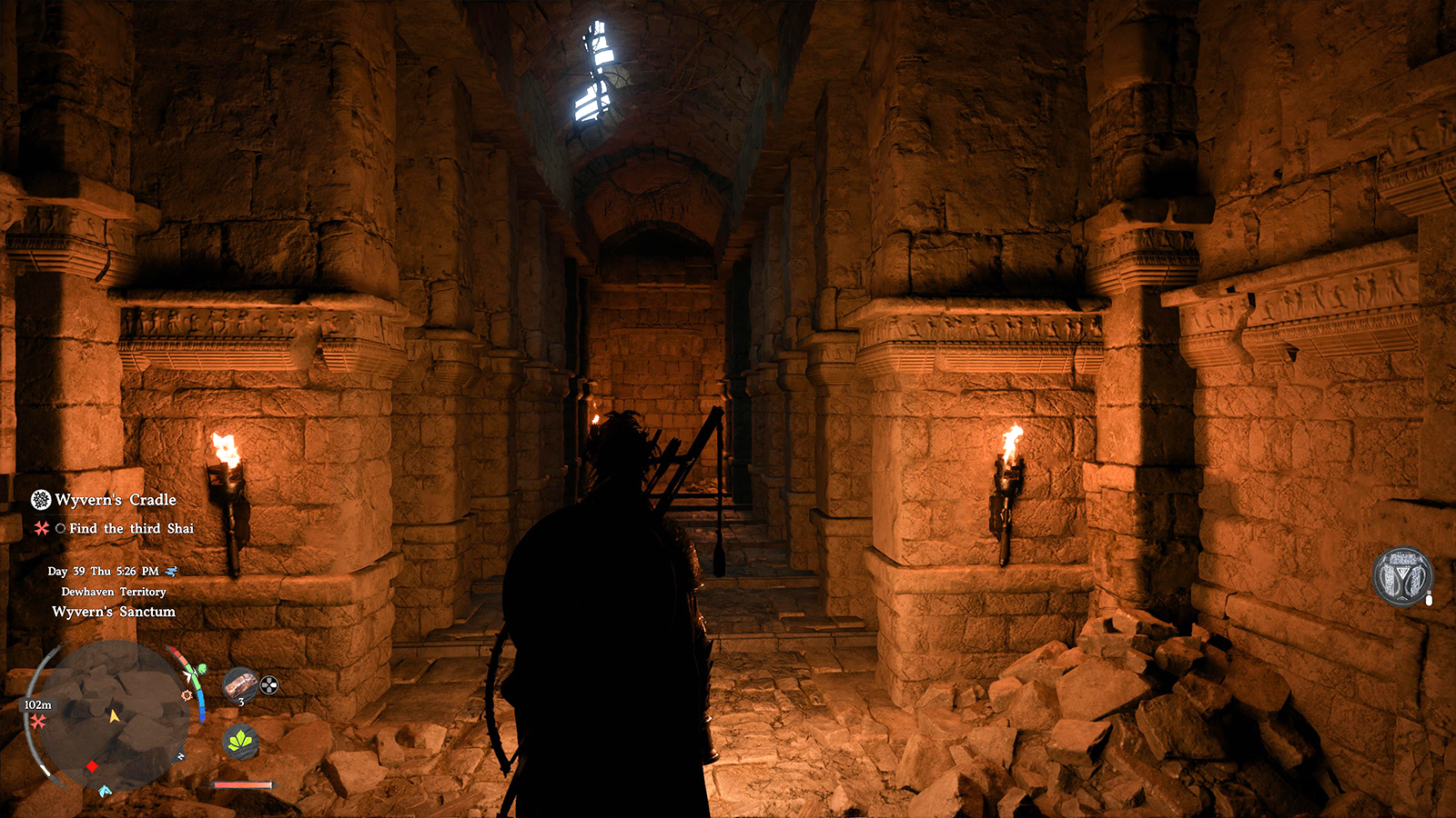 Screens from a fantasy video game