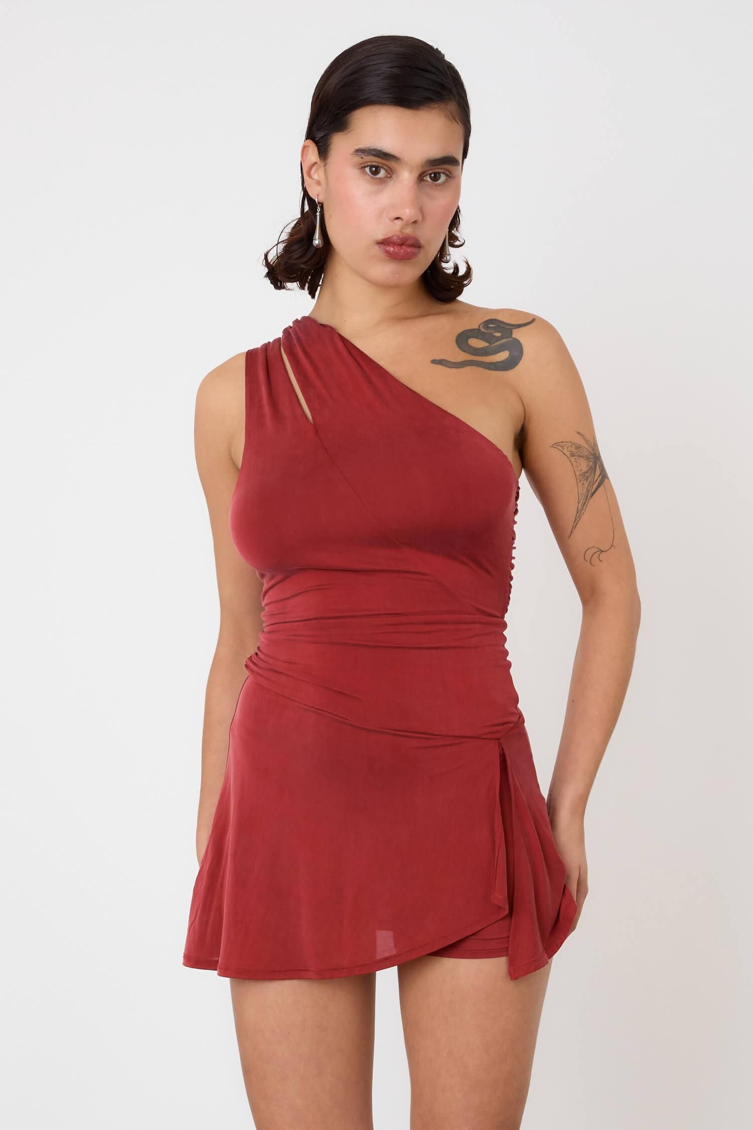 The Kylie Skort Dress, Redsandstone