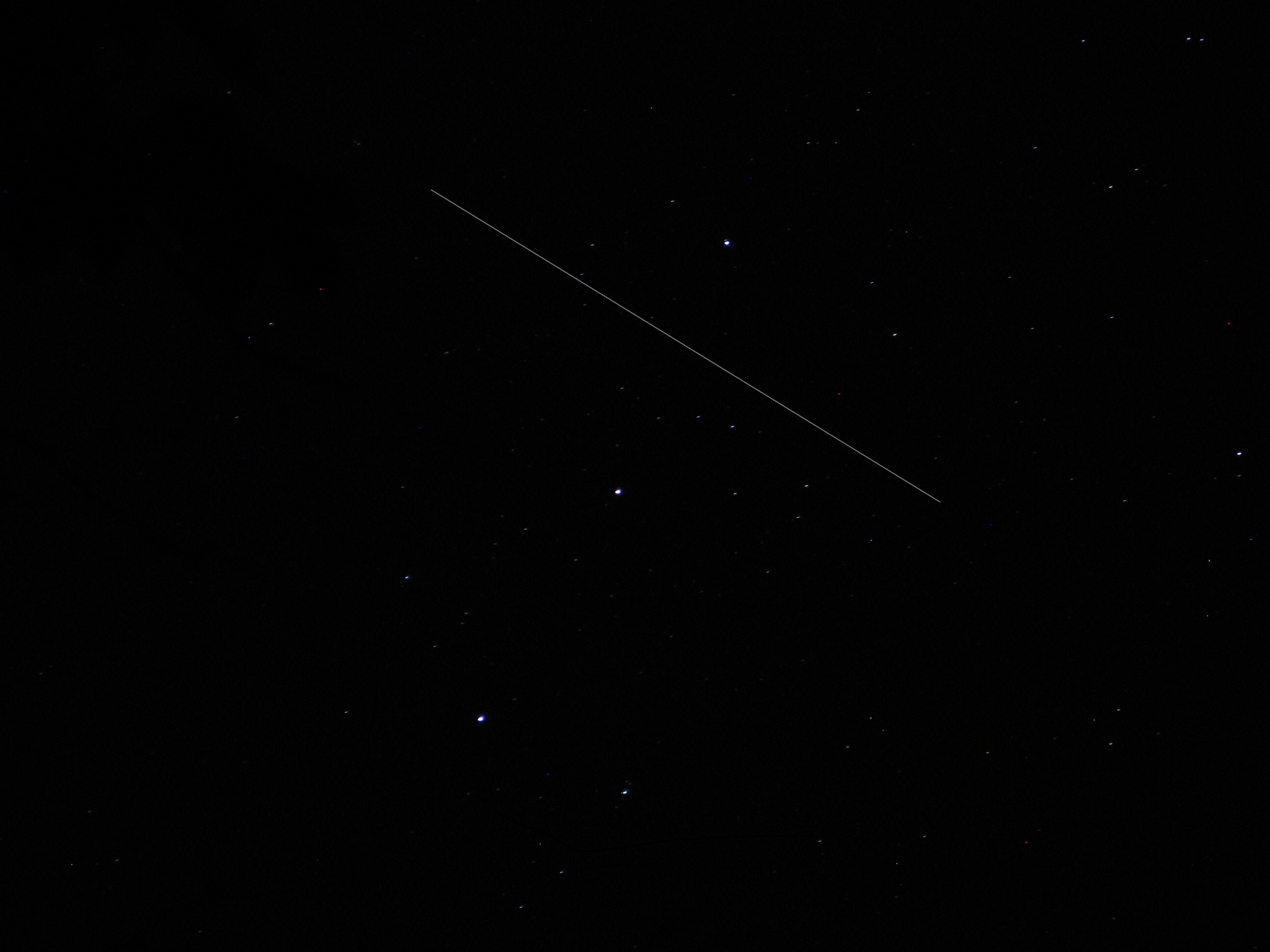 ISS Streaking Through Orion&#039;s Belt