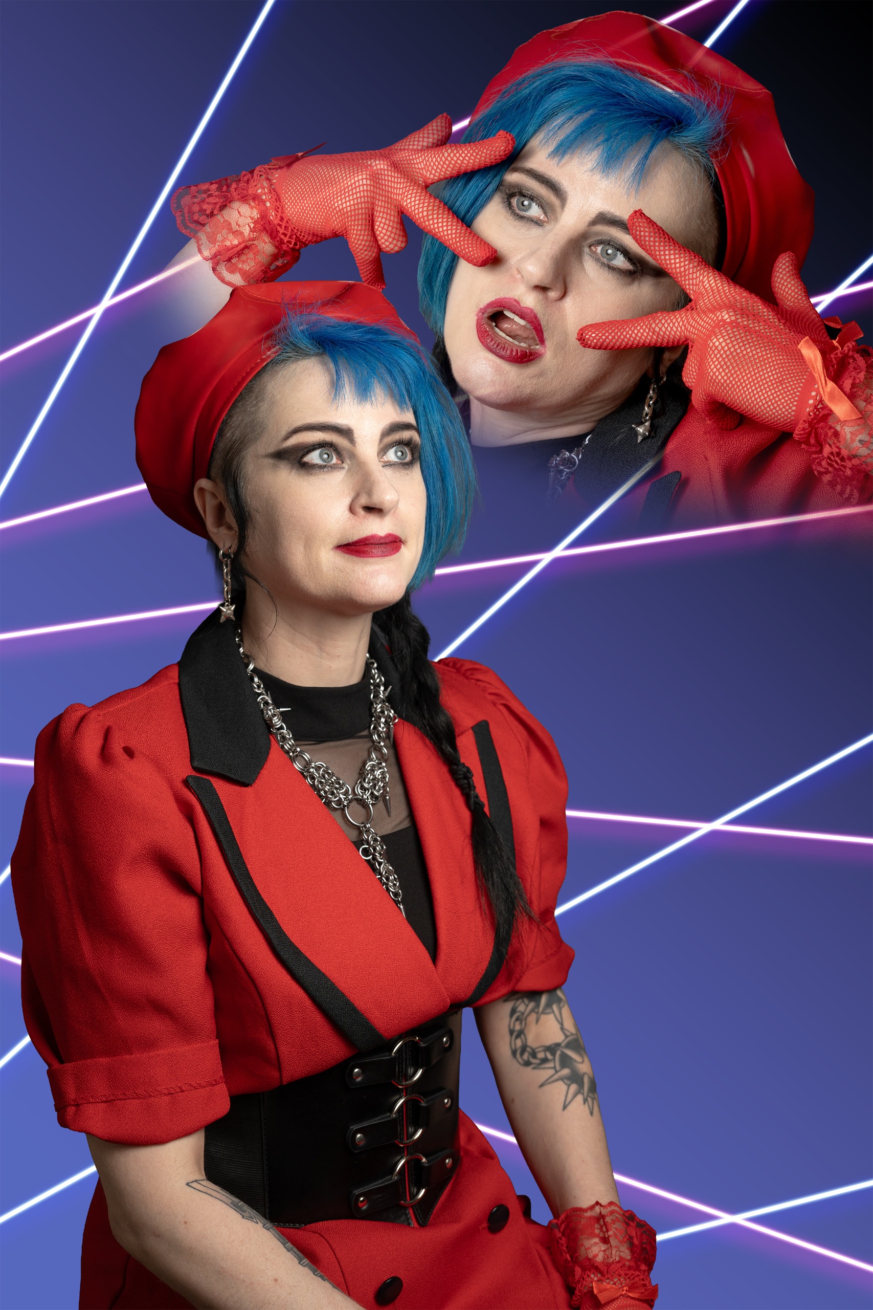 A M4LL PH0T0 80s style portrait