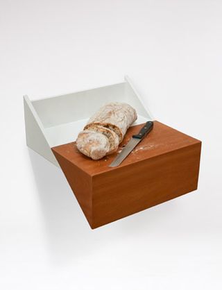 Raw wooden box with white background