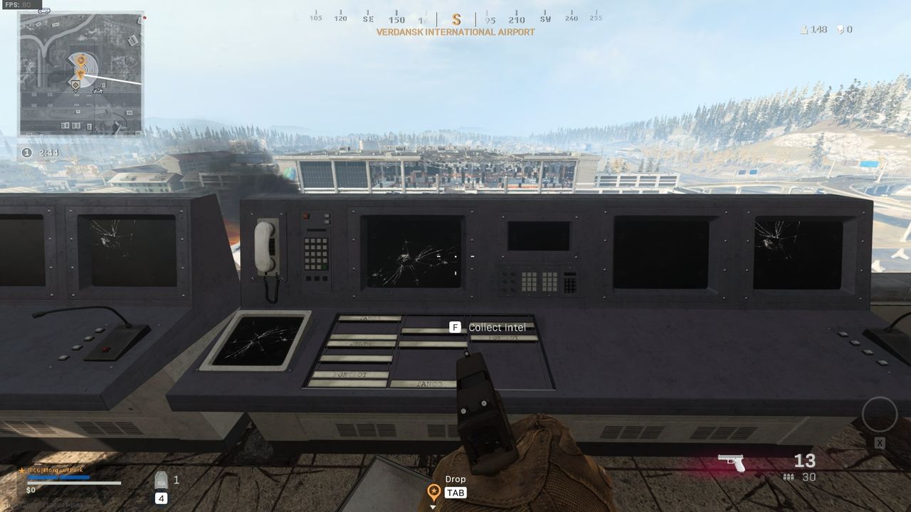 Fractured Intel 3: Verdansk Airport control tower