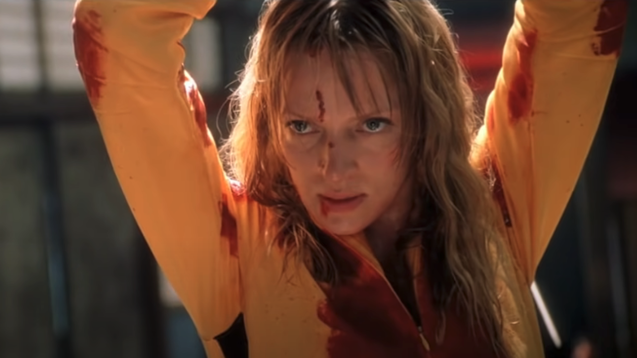 Uma Thurman in yellow tracksuit in Kill Bill