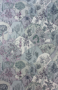 Aravali Wallpaper in Lilac by Matthew Williamson for Osborne &amp; Little, Burke Decor