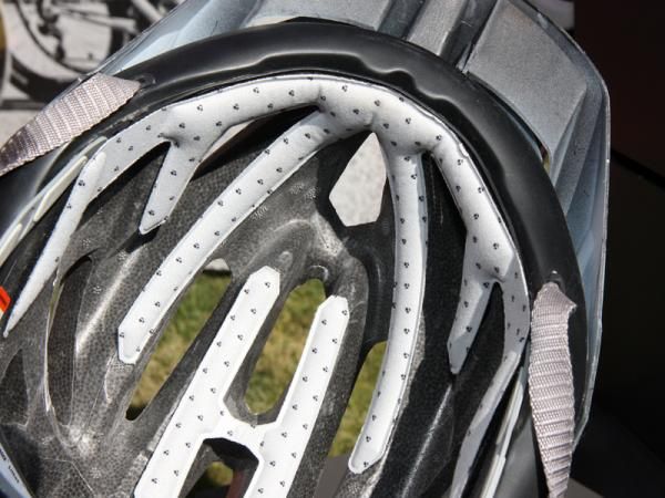 Reasonably deep interior channels on Bontrager's new Lithos helmet should help keep air moving through.