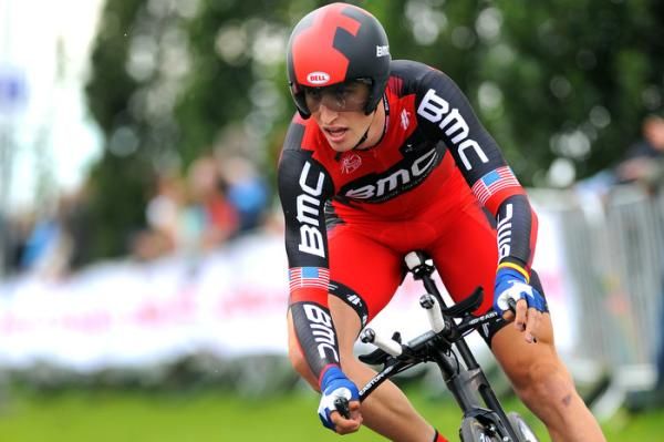Taylor Phinney (BMC) races to a prologue win.
