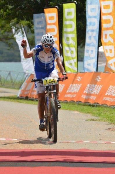 Elite women's winner Karien Van Jaarsveld