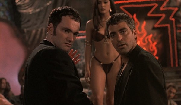 From Dusk Till Dawn Quentin Tarantino and George Clooney turn to face the camera