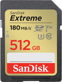 SanDisk Extreme 512GB SDXC card