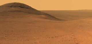 Mars Rover Opportunity on Endeavour Crater's Rim
