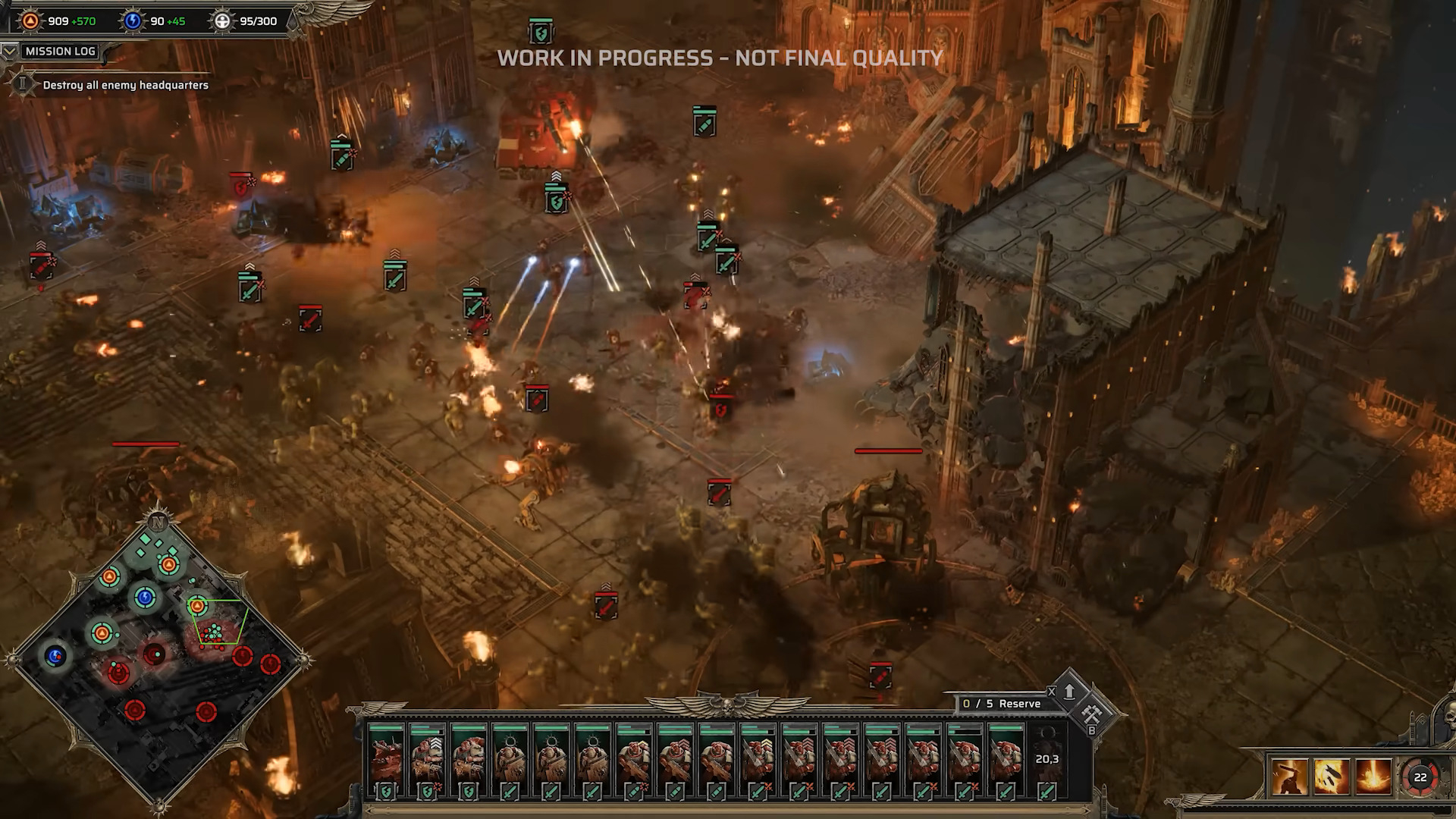 A screenshot from Warhammer 40000 Dawn of War 4
