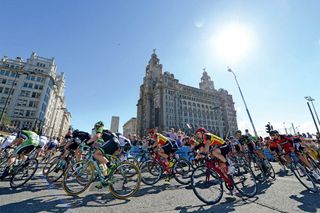 Liverpool hosted the start of this year’s Tour of Britain. Blue skies welcomed the riders as they passed by the famous Royal Liver Building on the city’s waterfront in the opening criterium stage.