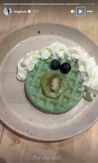 Meghan Markle green waffles