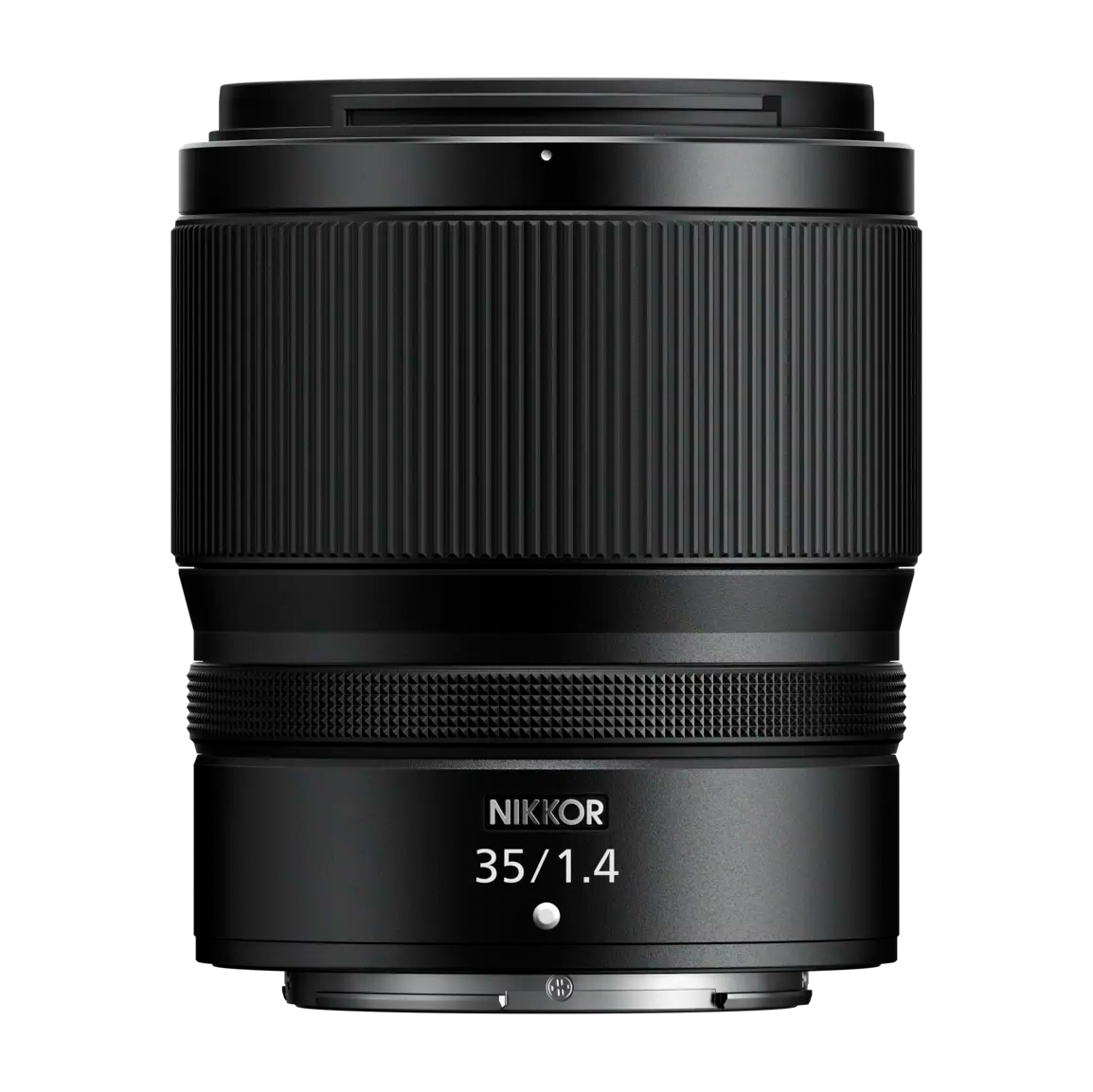 Nikon Nikkor Z 35mm f/1.4 on a white background