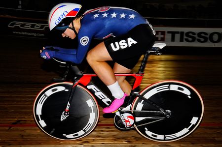 Chloe Dygert won the individual pursuit with a new track record