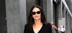 Catherine Zeta-Jones wearing a black jacket