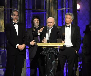 Genesis being inducted into the Rock Hall Of Fame