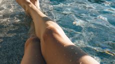 woman with smooth legs in a pool - ipl amazon prime day