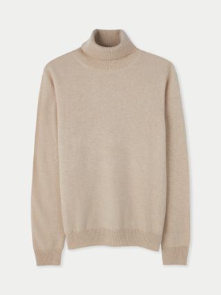 Organic Colour Essential Cashmere Turtle Neck Sweater