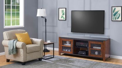 An example of what's on sale in the Best Buy Black Friday furniture deals - an Insignia TV Stand